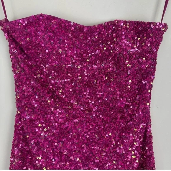 Retrofete Heather Sequin Strapless Mini Dress - Picture 4 of 8